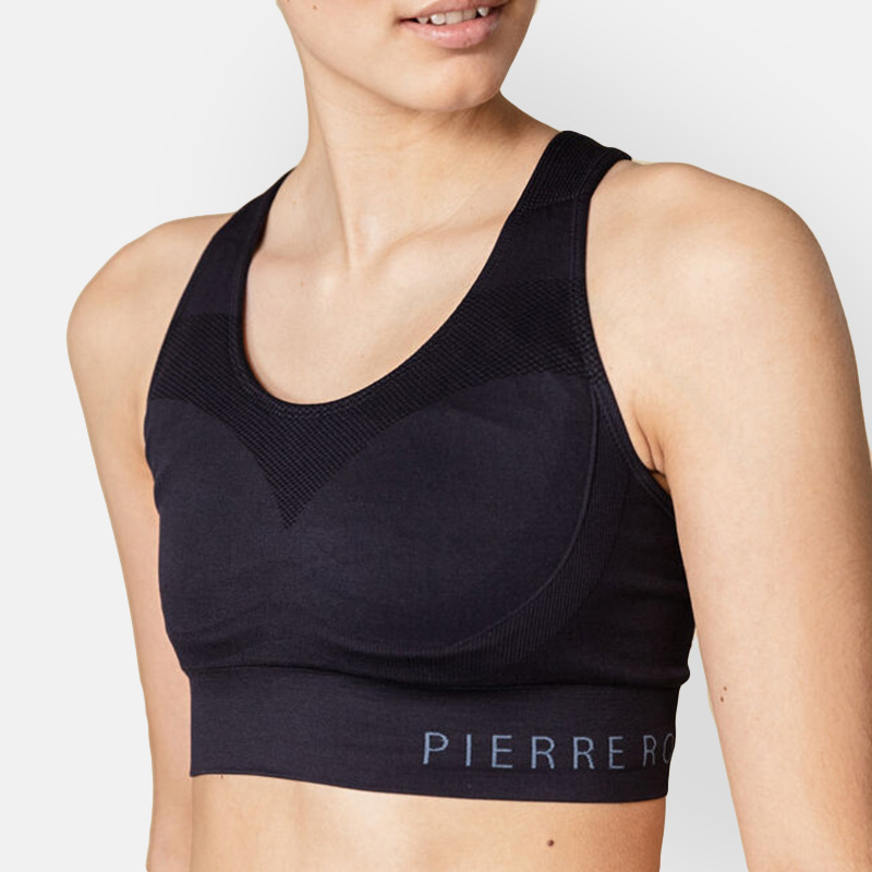 Sports bra - mid-high, Black Basic, hi-res